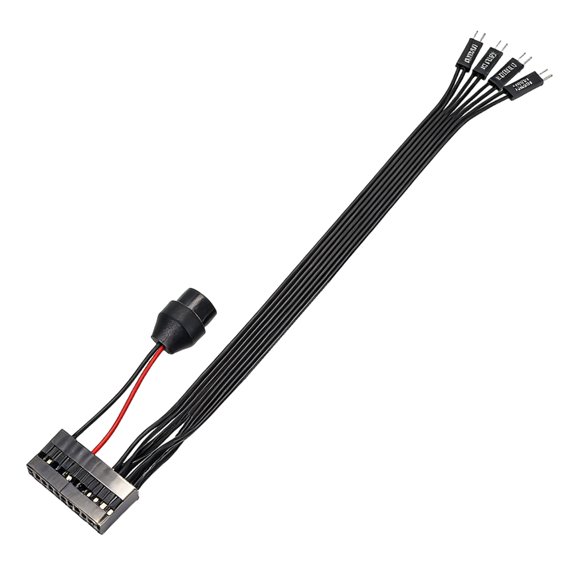 20Pin PC Case Front Panel Cable For Mainboards Easy Installation And TangleFree Setups