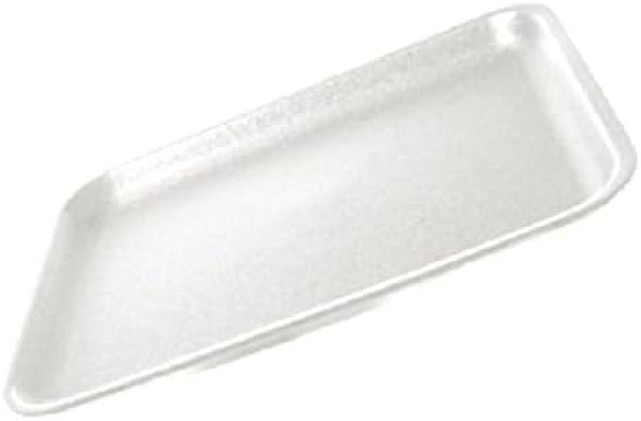20S White Foam Meat Trays, Disposable Standard Supermarket Meat Poultry