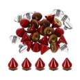 thumbnail image 1 of 20Set Spikes and Studs Kit, 7.5 x 8mm Cone Spikes Punk Rock Rivets, Red, 1 of 7