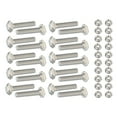 thumbnail image 1 of Uxcell T-Slot Bolts, Drop-in Bolt Hammer Head with Hexagon Flange Nuts T-Bolt Stud Sliding Screw for Aluminum Profile M5x25mm, 1 of 6