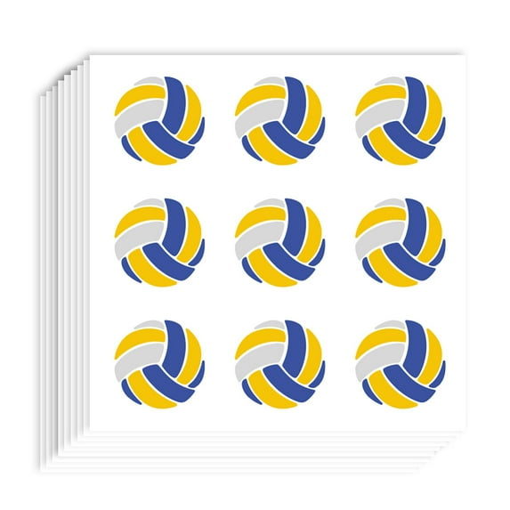 20Sheet 180 Pieces Self-Adhesive Sports Ball Labels Stickers 1 Inch Volleyball Sports Stickers for Planner Calendar Scrapbooking Crafting Volleyball Sports Theme Party Decor