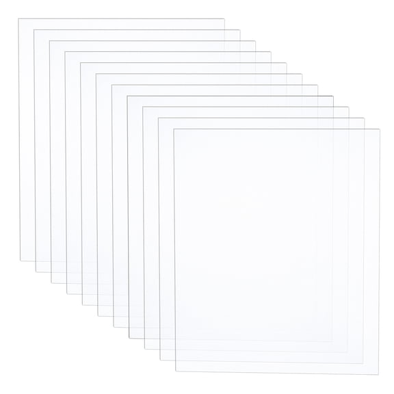 20Sheet Clear Plexiglass Sheet Panel Rectangle Perspex Transparent Acrylic Board PMMA Silce Moisture-Proof Plastic Board - 10 x 12 for DIY