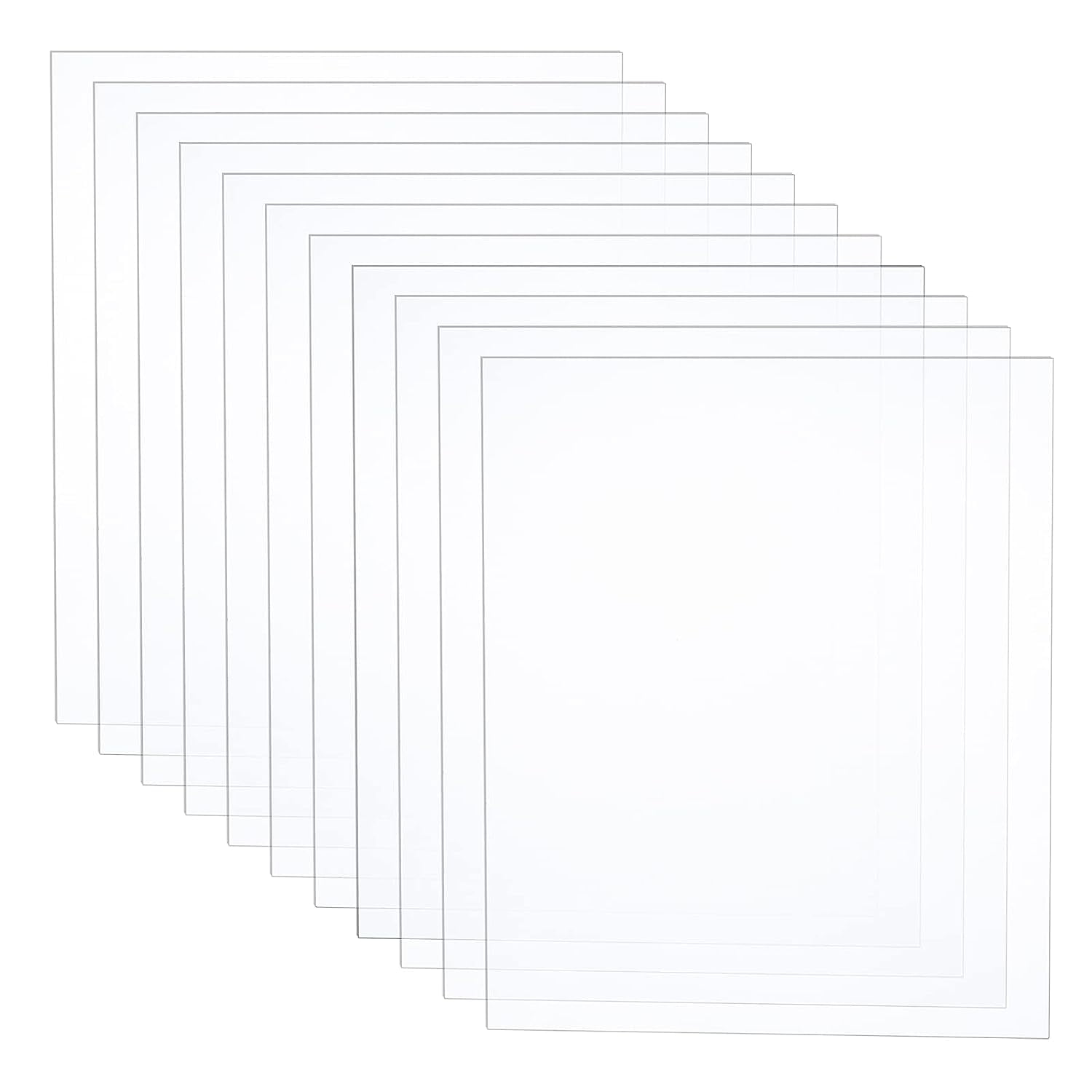 20Sheet Clear Plexiglass Sheet Panel Rectangle Perspex Transparent ...