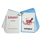 20Sheet Marine Life Flashcards 11x8cm Sea Creature Flashcards Early Learning Word Card Language Teaching Aid