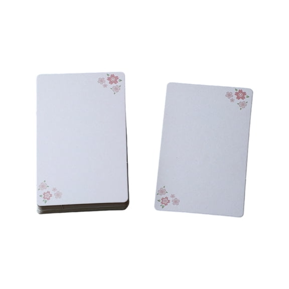 20Sheets Flower Note Cards For Drawing Journaling 2.24x3.54Inch Unlined Paper Card for Scrapbooking