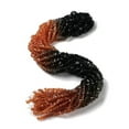 thumbnail image 1 of 20Strand Transparent Glass Bead Strands Segmented Multi-color Beads Triangle Black 4.5x4.5x3mm Hole: 0.9mm 142pcs/strand 13.58~13.78''(34.5~35cm), 1 of 5