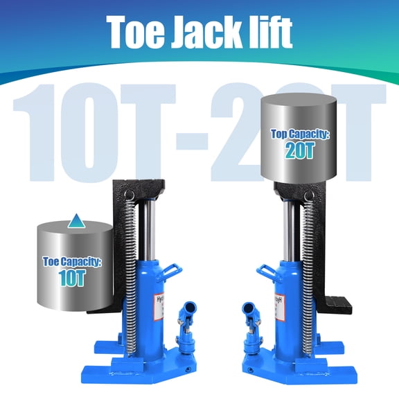 20T Heavy Duty Hydraulic Toe Jack Lift, Air Hydraulic Claw Jack with 360 Rotating Handle, Toe Jacks for Lifting, Heating Jack for Commercial Lifting