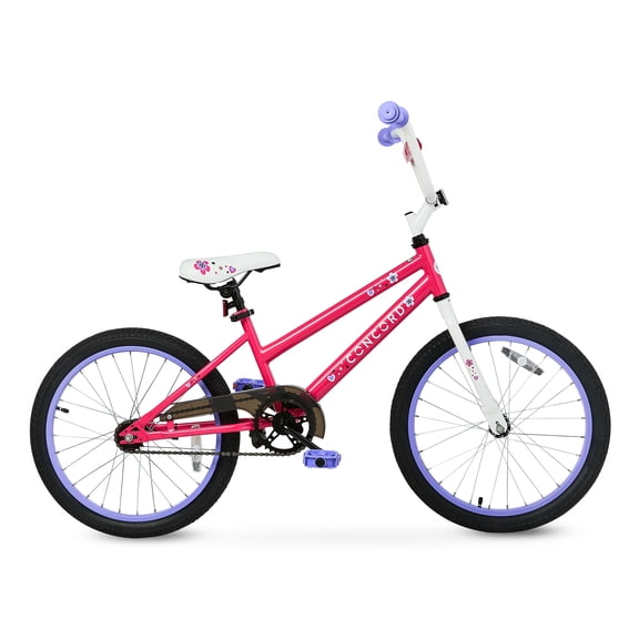 Concord 20" Kids' Bike, Pink and Purple, Fits Riders 44"-56", Unisex