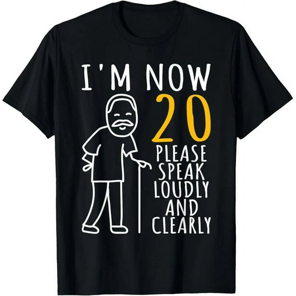 20Th Birthday For Him, I'M Now 20 Years Old, Cool Bday T-Shirt Unisex S-5XL Hot Trending Shirt, Vintage Birthday Gift