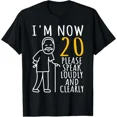 thumbnail image 1 of 20Th Birthday For Him, I'M Now 20 Years Old, Cool Bday T-Shirt Unisex S-5XL Hot Trending Shirt, Vintage Birthday Gift, 1 of 3