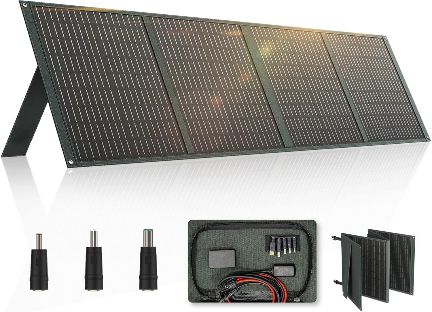 100W Foldable Solar Panel IP65 Portable Solar Panel Kit with 2 USB