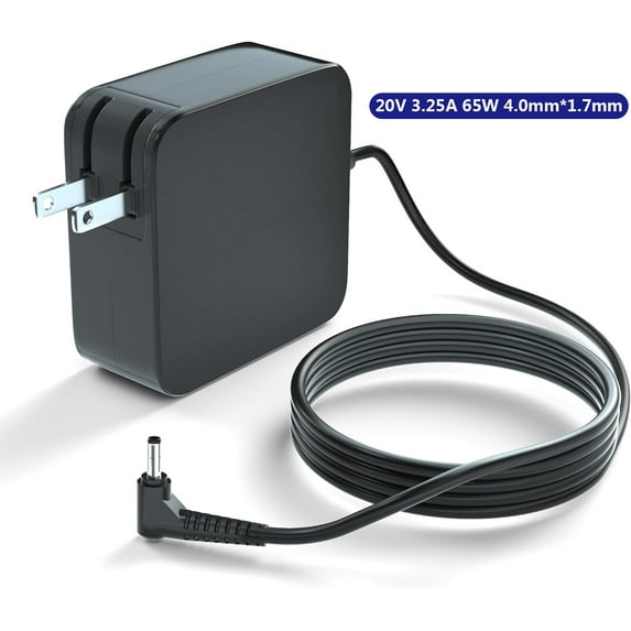 20V 3.25A 65W 4.0mm*1.7mm Laptop AC Adapter Charger for Lenovo ADLX65CLGR2A ADLX65CDGE2A 01FR128 ADLX65CDGC2A ADLX65CCGC2A 01FR142 ADLX65CCGB2A ADLX65CDGK2A 01FR151 ADLX65CCGI2A PA-1650-30LN 01FR037