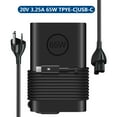 thumbnail image 1 of 20V 3.25A 65W Type-C Laptop AC Adapter Charger for Dell XPS 9360 9365 9370 9380 7390 WMDHR 9300 WMDHR 13 7370 LA65NM170 DA30NM150 HA30NM150 LAN45NM131 450-AGOL HA65NM170 12 9250 13 L322X 9365 13 L321X, 1 of 6