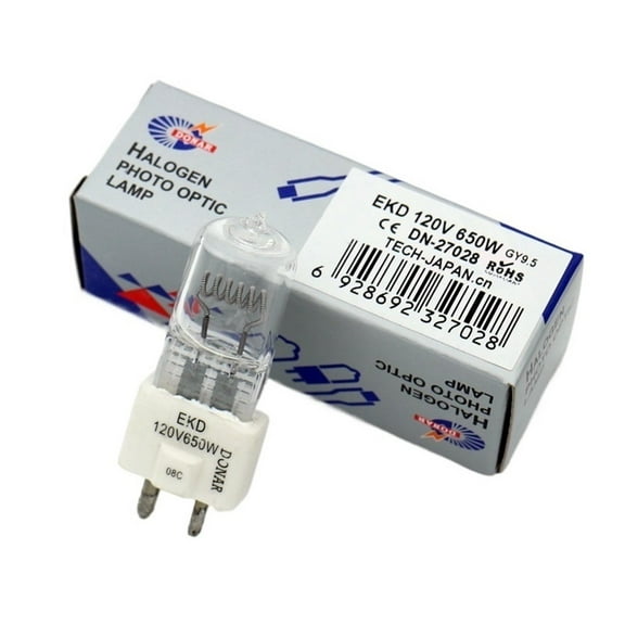 20V 650W Halogen Stage Light Bulb 1PC - EKD Type Tungsten Projector Lamp for Lighting Equipment & Slide Projectors, High Temperature Resistance