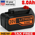 thumbnail image 1 of 20V 8.0Ah Li-ion LB2X4020 Replacement for Black and Decker Battery LBX4020 LBXR20 LBXR2020, 1 of 7