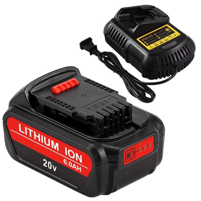 20V Battery & Charger for Dewalt 20Volt Max DCB206 DCB203 DCB204 DCD780