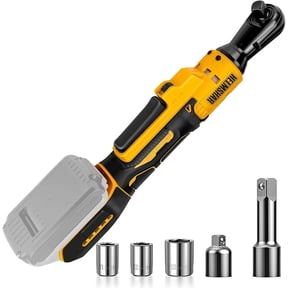 For 20V Battery, Cordless Ratchet Wrench 3/8 "set (NO Battery Included), Electric Ratchet Wrench, Comes with 8 Sockets, 1/4 Inch Adapter, 3-inch Extension Rod, Suitable for Car Repair, Home Ma