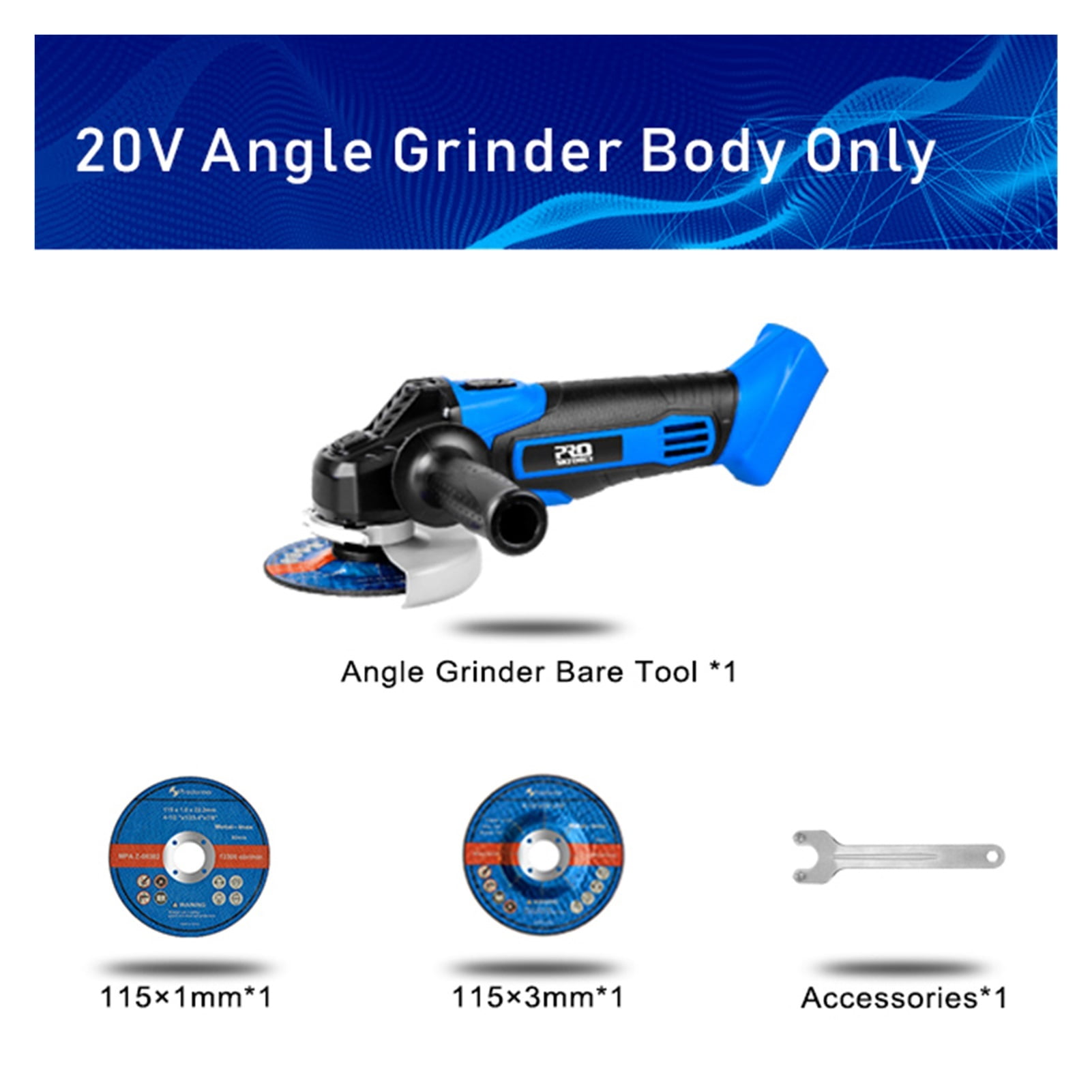 20V Brushless Drill /Angle Grinder/ Burshless Impact Wrench/Air Inflator/Jig Saw Series Bare Power toolsa ,Efficient and Reliable