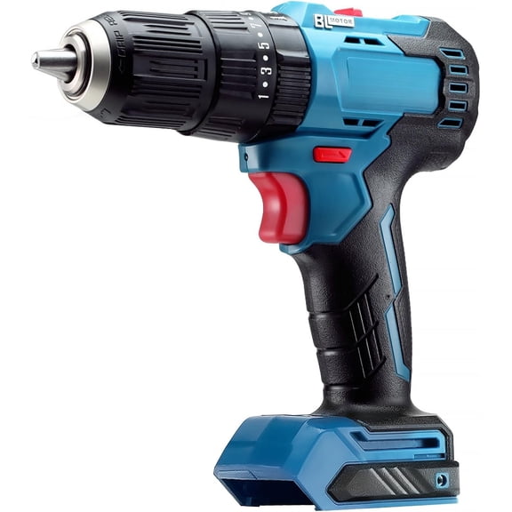 20V Brushless Heavy-duty Drill, 443 in-lbs, 27000 BPM, 1/2" Keyless Metal Chuck, 20+1+1 Clutch, Cordless Hammer Drill for Drilling Brick Wall, Metal, , Bare Tool