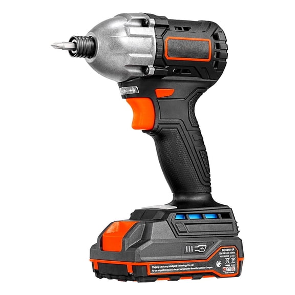 20V Brushless Impact Driver Kit with Battery,Charger&20 Bits-1/4" Cordless Tool for Home Repairs,Furniture Assembly,Electrical Work