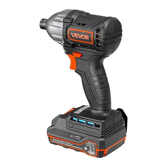 20V Cordless Brushless Impact Driver with 1/4 Inch Chuck, Up to 2800 RPM, Kit Includes Lithium-Ion Battery, Charger, 20 Bits, LED Work Light for Furniture, Electrical and Household Repairs