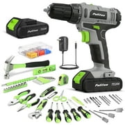 PULITUO 20V Cordless Drill, Electric Power Drill Set with 2 Battery , 30Nm Power Drill Driver, 21+1 Torque, 2 Speed, 3/8"Keyless Chuck, power Drill with LED Light, Drill Driver Kit for Home(red)