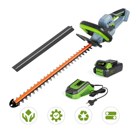 20V Cordless Electric Household Trimmer Pruning Saw Tools Quick Charge Rechargeable Hedge Trimmer For Garden With Blade ,2 IN 1 Trimmer & Edger