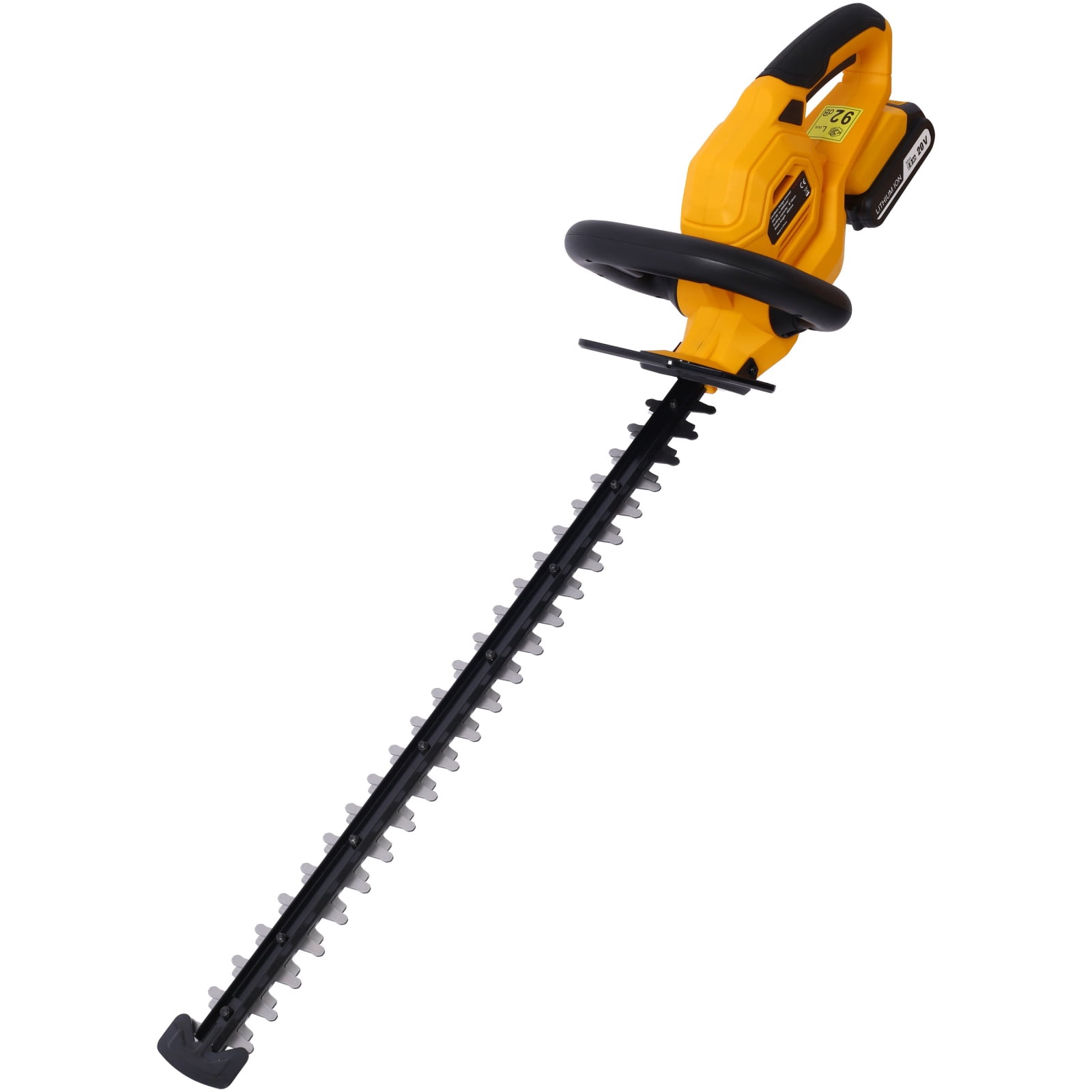 20V Cordless Hedge Trimmer, 22" Dual-Action Steel Blade with Battery & Charger, Cuts 3/4" Branches, 3000 Sq Ft per Charge