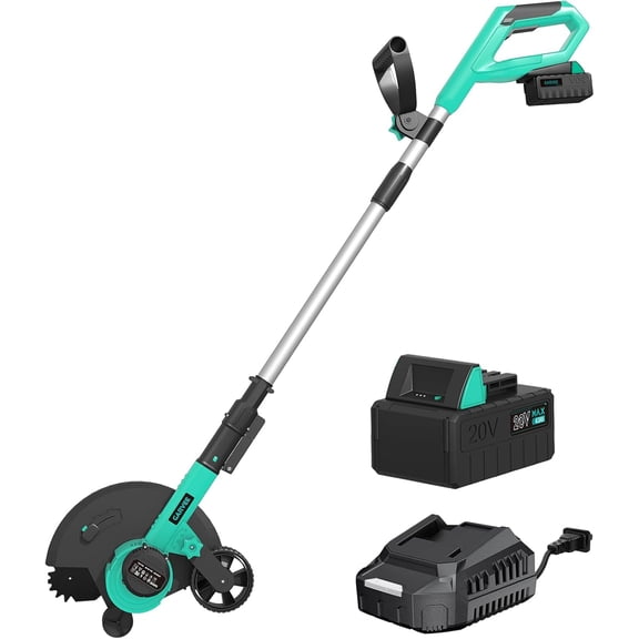 20V Cordless Lawn Edger – 4.0Ah Powerful Battery, Lightweight Grass Cutting Machine for Precise Lawn Edging