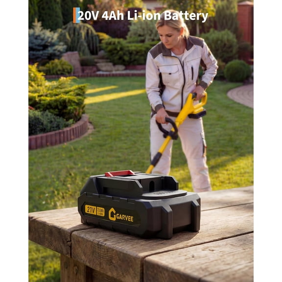 20V Cordless Lawn Edger with 9-Inch Blade and Dual Wheels for Garden Driveway