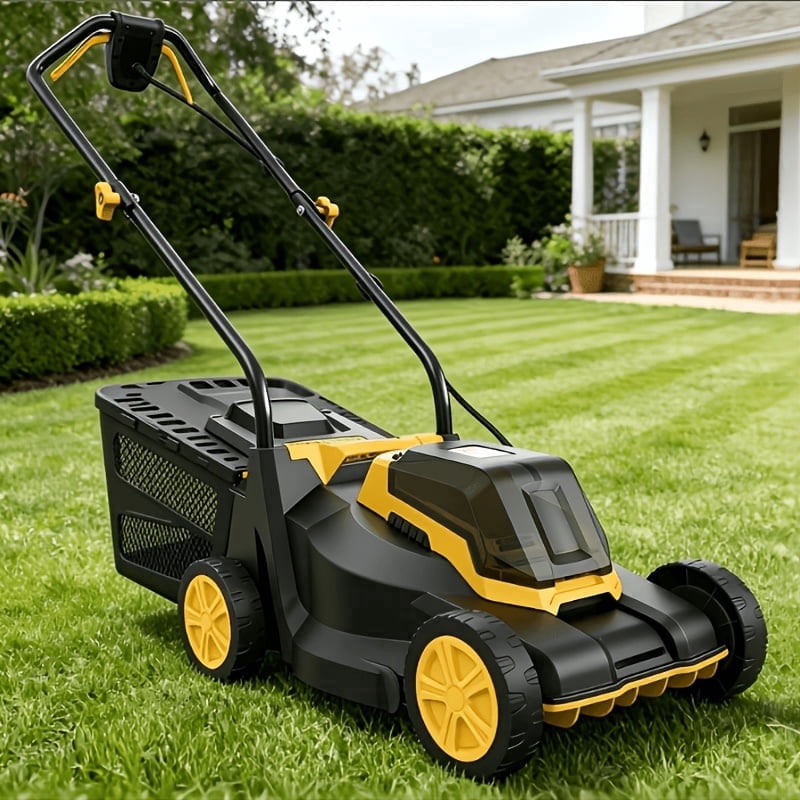 20V Cordless Lawn Mower Compatible with Dewalt 20V MAX Battery(Tool Only – Battery & Charger Not Included),3-Level Height Adjustment, 28L Grass Catcher, Foldable Lightweight Electric Lawn Mower