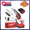 thumbnail image 1 of 20V Cordless Mini Chainsaw 6-Inch One-Hand Electric Chain Saw with Battery, Safety Kit & Charger - Lightweight 2.3 lbs, 1 of 10