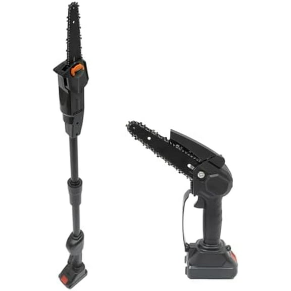 20V Cordless Pole Saw, 1500mAh Lithium-Ion Chainsaw, 4500RPM High Power Garden Pruning Saw, Low Noise for Tree Trimming$$Garden &