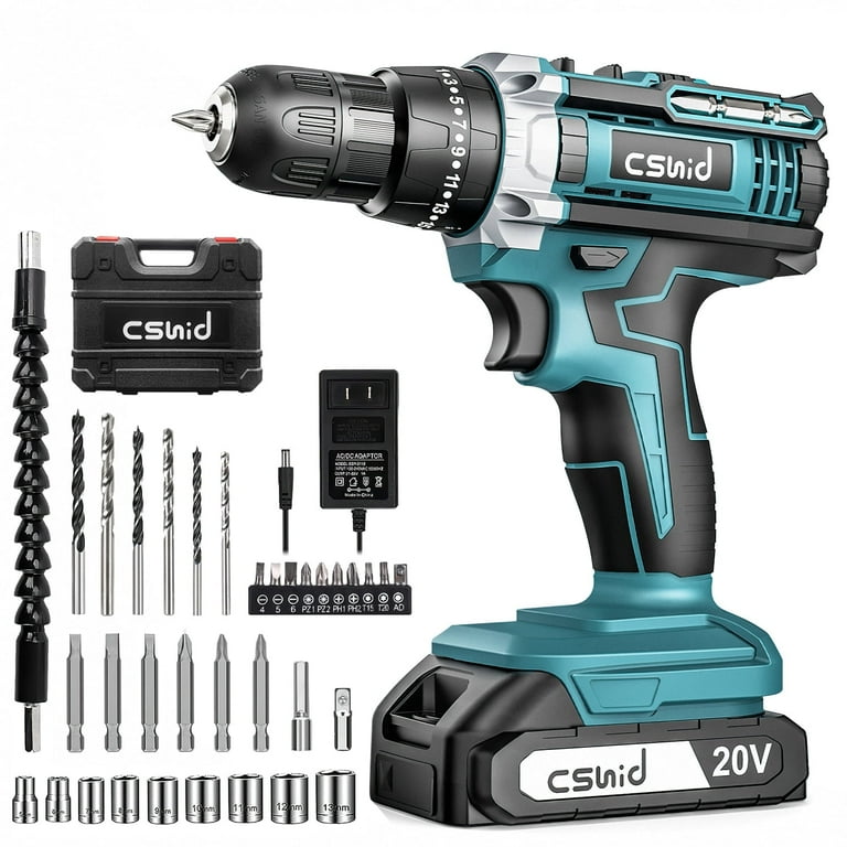 12-Volt Lithium-ion Cordless Variable Speed Drill/Driver with 3/8 in. Chuck, LED Light, Charger and Bit 12-Volt Lithium-ion Cordless Variable Speed Drill/Driver with 3/8 in. Chuck, LED Light, Charger and Bit
