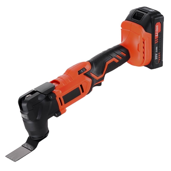 20V Cordless Reciprocating Tool Set 6 Speed 8500 17000 RPM 32 Degree Angle 20Ah Battery Charger 12 Saw Attachments LED Light