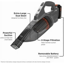 20V DustBuster Handheld Vacuum Cleaner - Cordless, 40% More Suction Power, Portable for Home and Car