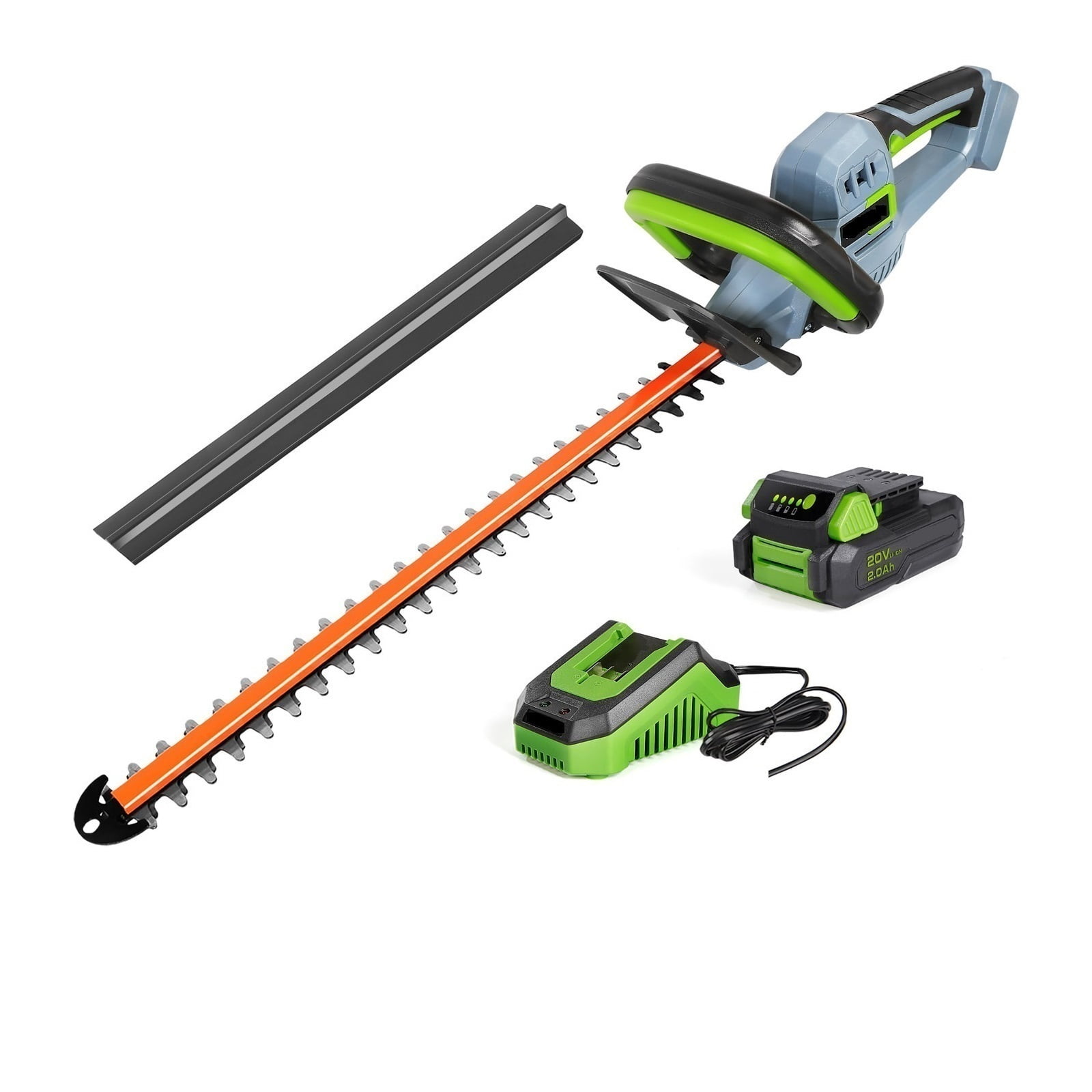 20V Electric Cordless Household Trimmer Hedge Trimmer Quick Charge Rechargeable Electric Trimmer Pruning Saw With Blade ,2 IN 1 Trimmer & Edger
