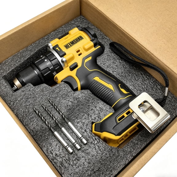 20V Hammer Drill, 3/8", Cordless And Brushless, Compact With 2-Speed Setting, Bare Tool Only, Compatible With 20V Battery
