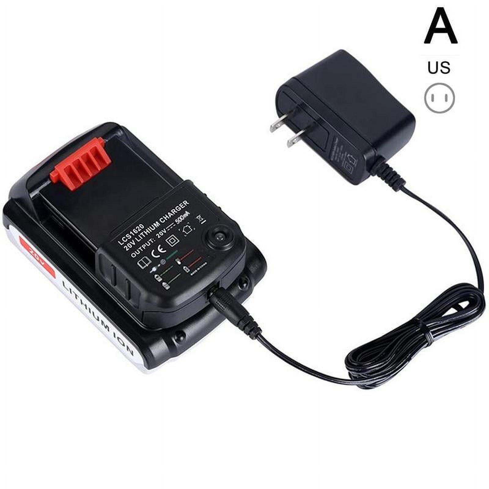 LCS1620 Lithium Battery Charger for BLACK & DECKER Rechargable Battery  Charger 20V for LBXR20 LB20 LBX20 LBX4020 LB2X4020 Part - AliExpress