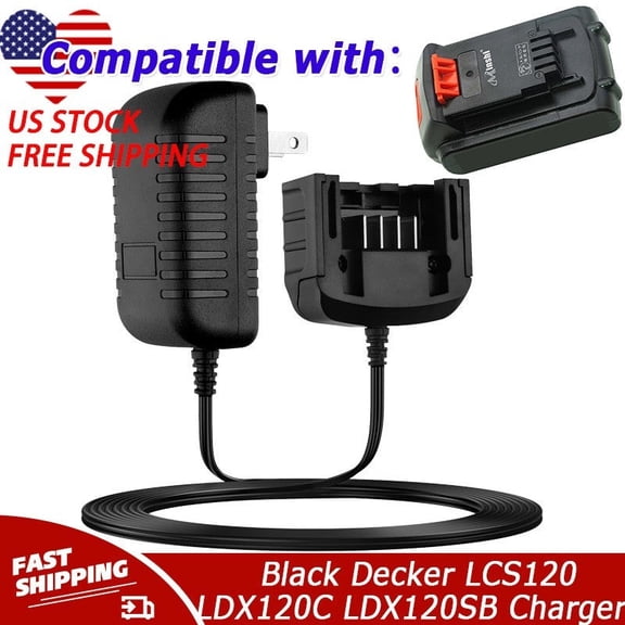 20V Lithium Battery Charger LCS1620 Compatible with Black Decker LCS120 LDX120C LDX120SB