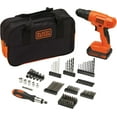 thumbnail image 1 of 20V MAX* POWERCONNECT Cordless Drill Driver Kit with Drill Bit Set and Sockets, 100 pc. Tool Kit for Home, Battery and Charger Included ,Orange, 1 of 9