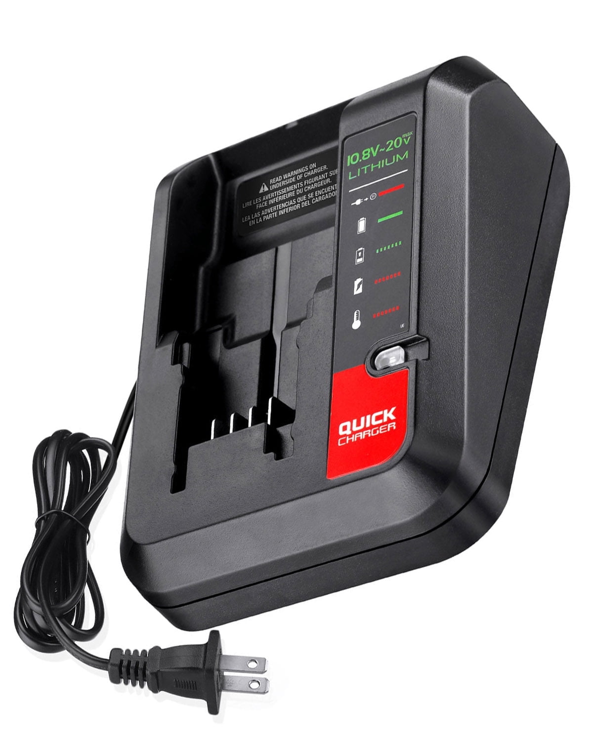 20V Fast Battery Charger Compatible With Porter-Cable & Black+Decker 20V Lithium Batteries