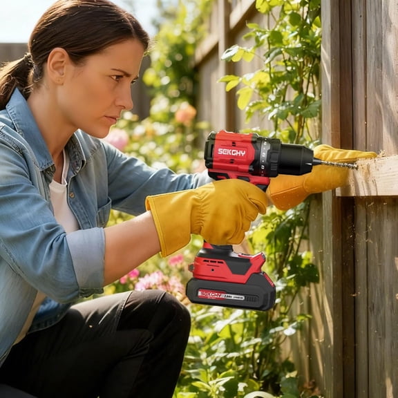 20V Power Drill Drivers, 70N.m with 2 Batteries & Charger, Electric Screwdriver Set with Impact Bits, Masonry & Tile Drill Bits, Storage Bag for Home , Construction, Repair