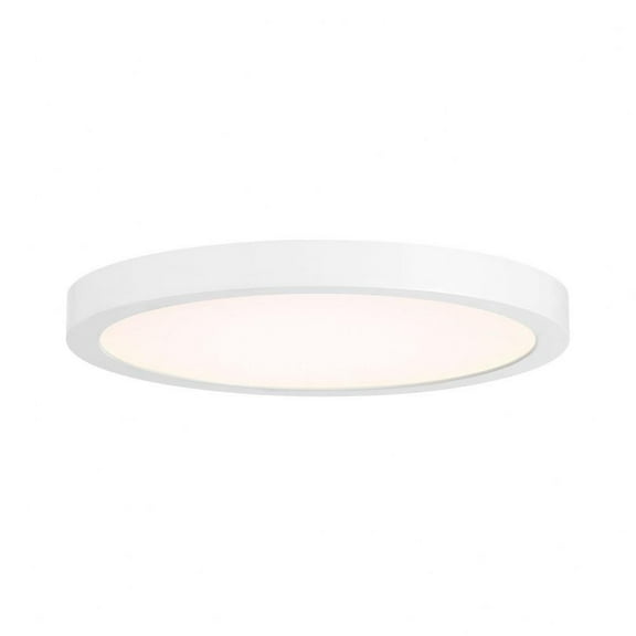 20W 1 Led Flush Mount-0.9 inches Tall and 10 inches Wide-White Finish Bailey Street Home 159-Bel-5170597