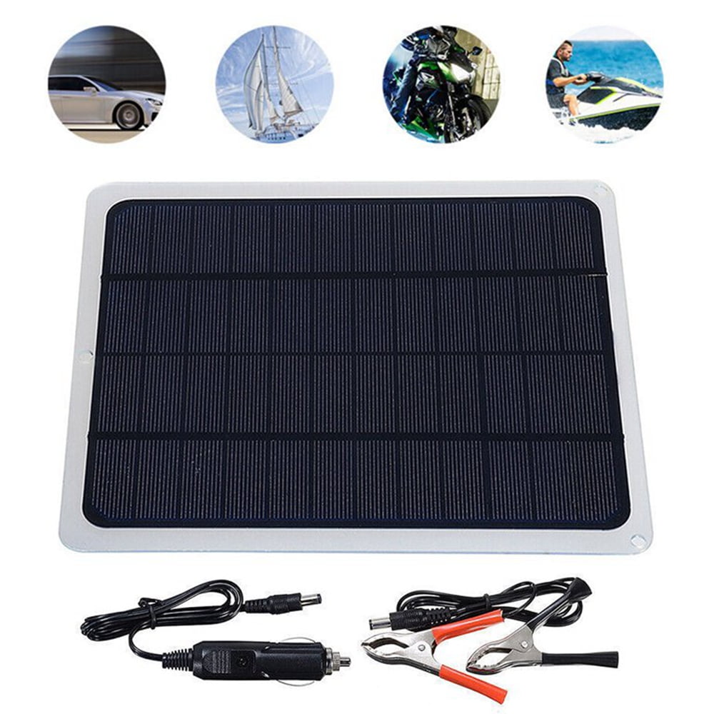 20W 12V Solar Panel Car Battery Trickle Charger & Maintainer with