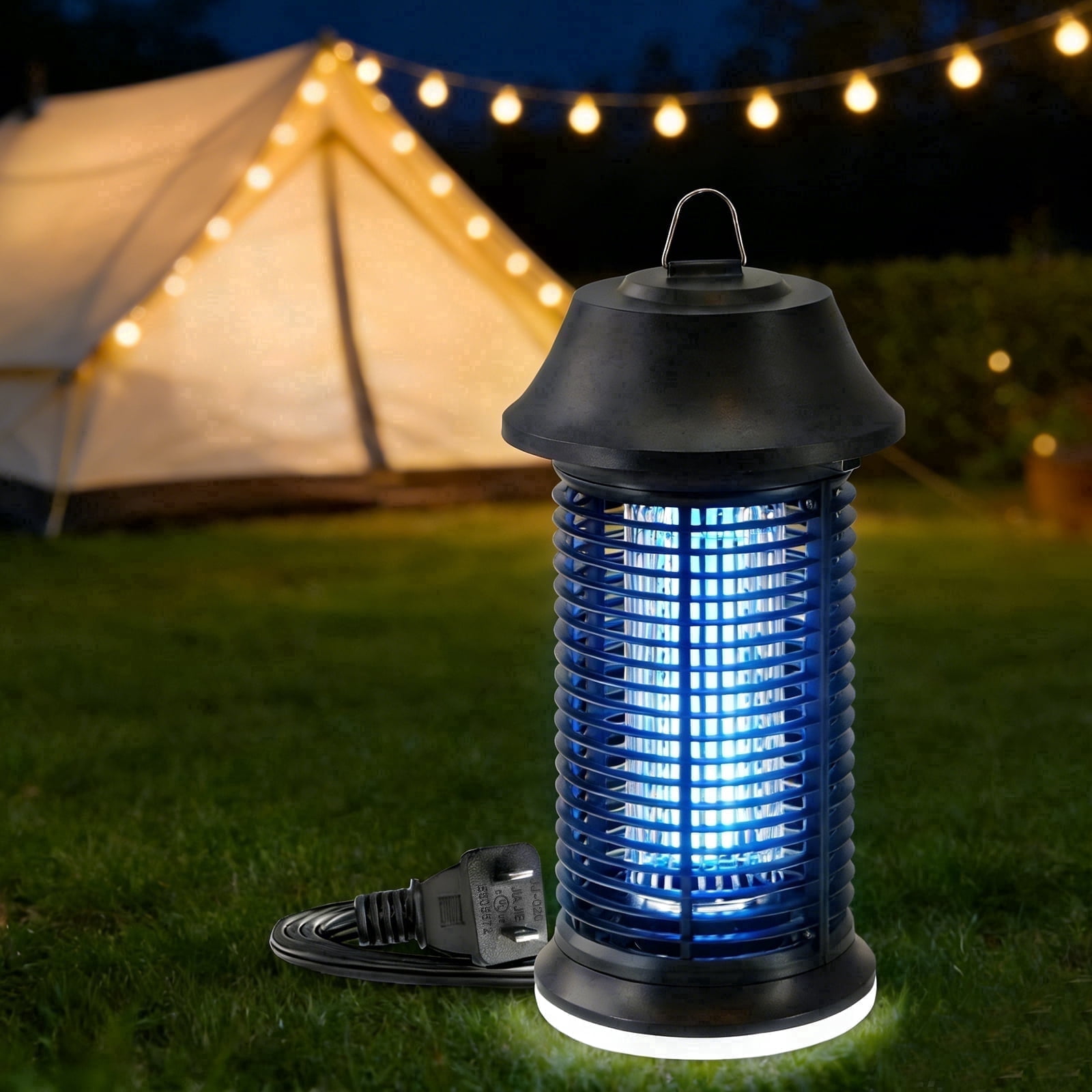 AzulHome 20W Bug Zapper Outdoor with LED Light, 1500V High-Voltage UVA Mosquito Killer Lantern, 860 Sq.Ft Coverage for Patio, Yard, and Garden