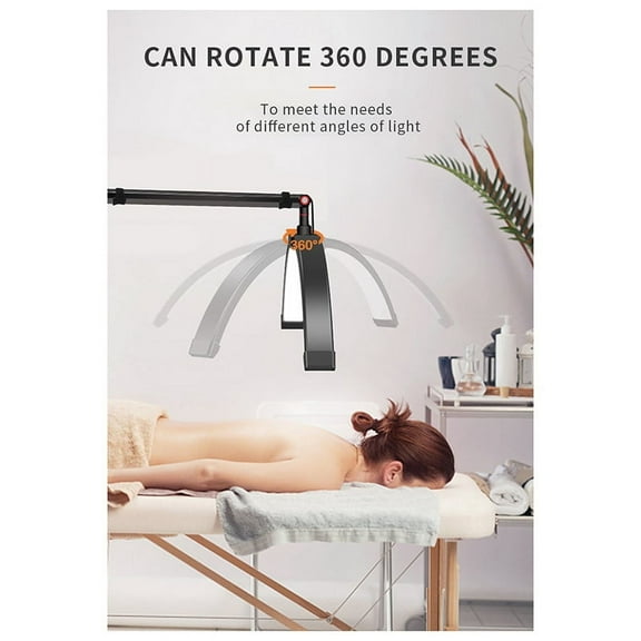 20W 16inch U-shaped Led Half Moon Beauty Lamp Ring Lamp black US Plug