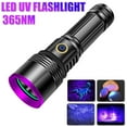 thumbnail image 1 of 20W 365nm UV Flashlight USB Rechargeable UV Light High Power Black Light Flashlight for Pet Urine Detection, Resin Curing, Minerals, Scorpion, Rockhounding,A/C Leak Detect, 1 of 10