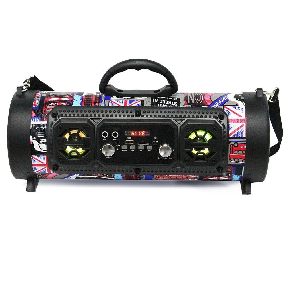 20W Big Power Bluetooth Speaker Wireless Stereo Subwoofer Heavy Bass Speakers Music Player Support KTV LCD Display FM Radio TF ,High Volume Speakers