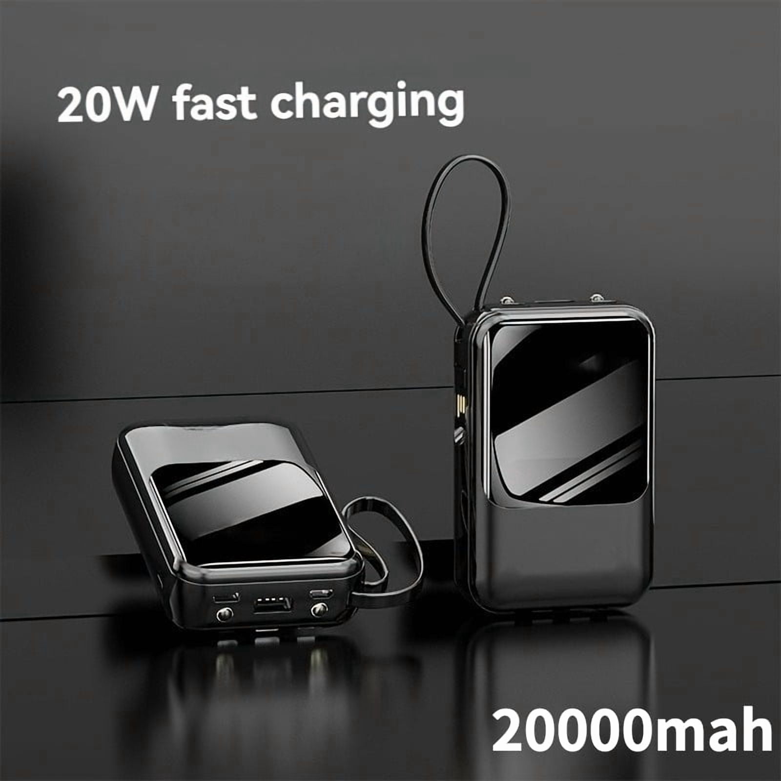 20W Fast Charging Power Bank 20000mAh, Slim Portable Charger with LED Display, External Battery Pack for Phone and Electronic Devices, Holiday Gifts